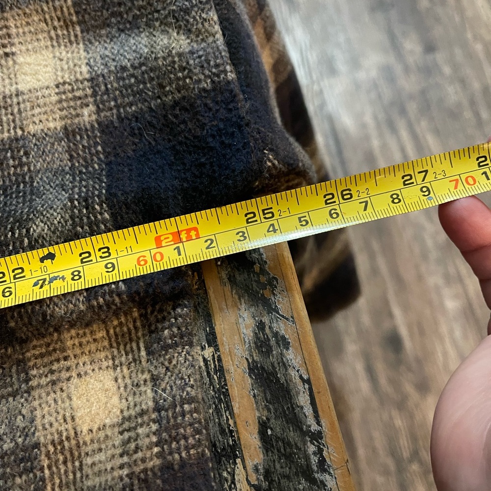 Long Plaid Button Down Shacket - Picture 6 of 7